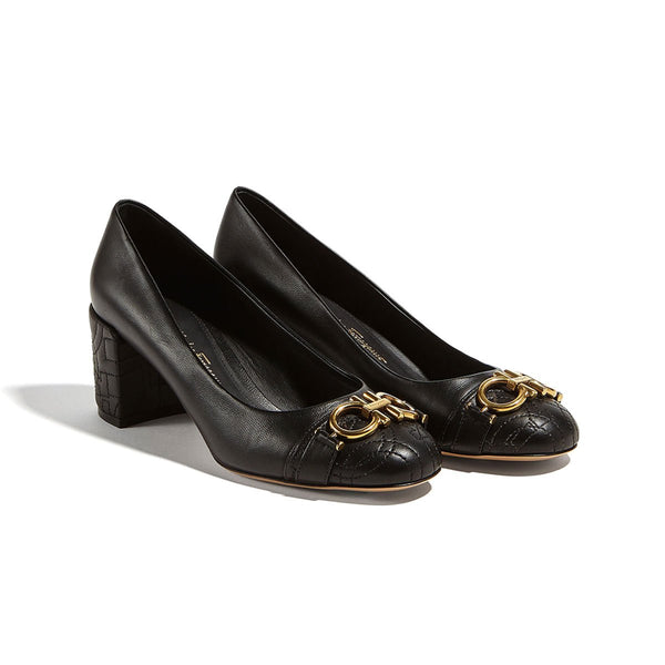 Quilted Gancini Pump